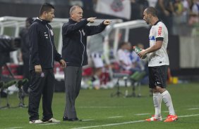 Durante a partida Corinthians x Figueirense/SC, realizada esta tarde na Arena Corinthians, válida pela 5ª rodada do Campeonato Brasileiro de 2014