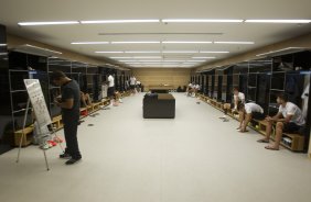 Nos vestirios antes da partida Corinthians x Figueirense/SC, realizada esta tarde na Arena Corinthians, vlida pela 5 rodada do Campeonato Brasileiro de 2014