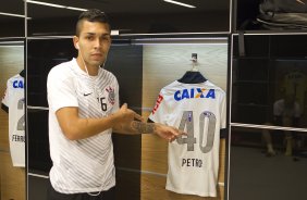 Nos vestiários antes da partida Corinthians x Figueirense/SC, realizada esta tarde na Arena Corinthians, válida pela 5ª rodada do Campeonato Brasileiro de 2014