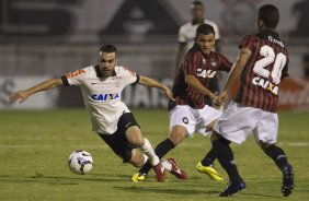 Durante a partida Corinthians x Atlético-PR, realizada esta noite no estádio do Caninde, válida pela 6ª rodada do Campeonato Brasileiro de 2014