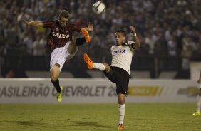 Durante a partida Corinthians x Atlético-PR, realizada esta noite no estádio do Caninde, válida pela 6ª rodada do Campeonato Brasileiro de 2014