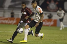 Durante a partida Corinthians x Atlético-PR, realizada esta noite no estádio do Caninde, válida pela 6ª rodada do Campeonato Brasileiro de 2014
