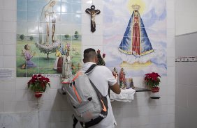 Nos vestirios antes da partida Corinthians x Atltico-PR, realizada esta noite no estdio do Caninde, vlida pela 6 rodada do Campeonato Brasileiro de 2014