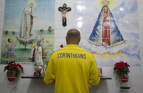 Nos vestiários antes da partida Corinthians x Atlético-PR, realizada esta noite no estádio do Caninde, válida pela 6ª rodada do Campeonato Brasileiro de 2014