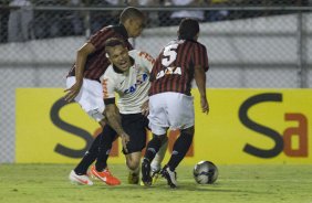 Durante a partida Corinthians x Atlético-PR, realizada esta noite no estádio do Caninde, válida pela 6ª rodada do Campeonato Brasileiro de 2014