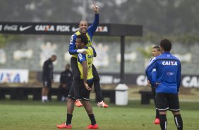 Durante o treino desta manh no CT do Parque Ecolgico do Tiete, zona leste de So Paulo. O prximo jogo da equipe ser amanh, domingo, dia 25/05 na Ilha do Retiro contra o Sport/PE, vlido pela 7 rodada do Campeonato Brasileiro de 2014