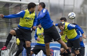 Durante o treino desta manh no CT do Parque Ecolgico do Tiete, zona leste de So Paulo. O prximo jogo da equipe ser amanh, domingo, dia 25/05 na Ilha do Retiro contra o Sport/PE, vlido pela 7 rodada do Campeonato Brasileiro de 2014