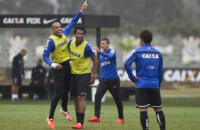 Durante o treino desta manh no CT do Parque Ecolgico do Tiete, zona leste de So Paulo. O prximo jogo da equipe ser amanh, domingo, dia 25/05 na Ilha do Retiro contra o Sport/PE, vlido pela 7 rodada do Campeonato Brasileiro de 2014