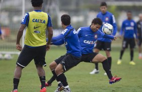 Durante o treino desta manh no CT do Parque Ecolgico do Tiete, zona leste de So Paulo. O prximo jogo da equipe ser amanh, domingo, dia 25/05 na Ilha do Retiro contra o Sport/PE, vlido pela 7 rodada do Campeonato Brasileiro de 2014