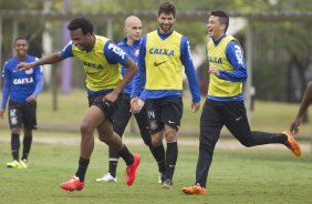 Durante o treino desta manh no CT do Parque Ecolgico do Tiete, zona leste de So Paulo. O prximo jogo da equipe ser amanh, domingo, dia 25/05 na Ilha do Retiro contra o Sport/PE, vlido pela 7 rodada do Campeonato Brasileiro de 2014