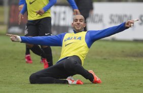 Durante o treino desta manh no CT do Parque Ecolgico do Tiete, zona leste de So Paulo. O prximo jogo da equipe ser amanh, domingo, dia 25/05 na Ilha do Retiro contra o Sport/PE, vlido pela 7 rodada do Campeonato Brasileiro de 2014