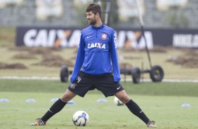 Durante o treino desta manh no CT do Parque Ecolgico do Tiete, zona leste de So Paulo. O prximo jogo da equipe ser amanh, domingo, dia 25/05 na Ilha do Retiro contra o Sport/PE, vlido pela 7 rodada do Campeonato Brasileiro de 2014