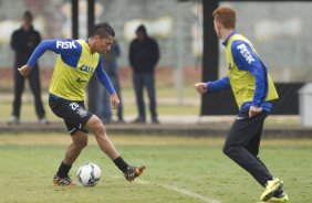 Durante o treino desta manh no CT do Parque Ecolgico do Tiete, zona leste de So Paulo. O prximo jogo da equipe ser amanh, domingo, dia 25/05 na Ilha do Retiro contra o Sport/PE, vlido pela 7 rodada do Campeonato Brasileiro de 2014