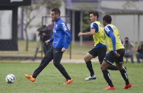 Durante o treino desta manh no CT do Parque Ecolgico do Tiete, zona leste de So Paulo. O prximo jogo da equipe ser amanh, domingo, dia 25/05 na Ilha do Retiro contra o Sport/PE, vlido pela 7 rodada do Campeonato Brasileiro de 2014