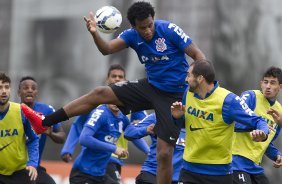 Durante o treino desta manh no CT do Parque Ecolgico do Tiete, zona leste de So Paulo. O prximo jogo da equipe ser amanh, domingo, dia 25/05 na Ilha do Retiro contra o Sport/PE, vlido pela 7 rodada do Campeonato Brasileiro de 2014