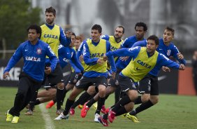 Durante o treino desta manh no CT do Parque Ecolgico do Tiete, zona leste de So Paulo. O prximo jogo da equipe ser amanh, domingo, dia 25/05 na Ilha do Retiro contra o Sport/PE, vlido pela 7 rodada do Campeonato Brasileiro de 2014