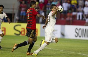 Durante a partida entre Sport/Recife x Corinthians, realizada esta tarde na Ilha do Retiro, vlida pela 7 rodada do Campeonato Brasileiro de 2014