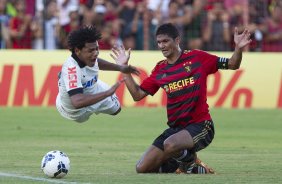 Durante a partida entre Sport/Recife x Corinthians, realizada esta tarde na Ilha do Retiro, vlida pela 7 rodada do Campeonato Brasileiro de 2014