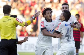 Durante a partida entre Sport/Recife x Corinthians, realizada esta tarde na Ilha do Retiro, vlida pela 7 rodada do Campeonato Brasileiro de 2014