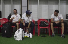 Nos vestiários antes da partida entre Sport/Recife x Corinthians, realizada esta tarde na Ilha do Retiro, válida pela 7ª rodada do Campeonato Brasileiro de 2014