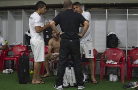 Nos vestirios antes da partida entre Sport/Recife x Corinthians, realizada esta tarde na Ilha do Retiro, vlida pela 7 rodada do Campeonato Brasileiro de 2014