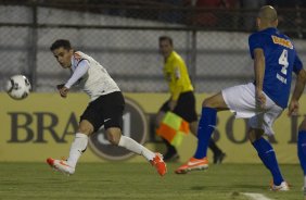 Durante a partida Corinthians x Cruzeiro, realizada esta noite no estádio do Caninde, válida pela 8ª rodada do Campeonato Brasileiro de 2014