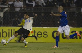Durante a partida Corinthians x Cruzeiro, realizada esta noite no estádio do Caninde, válida pela 8ª rodada do Campeonato Brasileiro de 2014