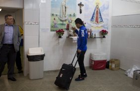 Nos vestiários antes da partida Corinthians x Cruzeiro, realizada esta noite no estádio do Caninde, válida pela 8ª rodada do Campeonato Brasileiro de 2014