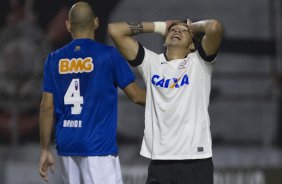 Durante a partida Corinthians x Cruzeiro, realizada esta noite no estádio do Caninde, válida pela 8ª rodada do Campeonato Brasileiro de 2014