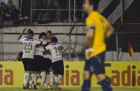 Durante a partida Corinthians x Cruzeiro, realizada esta noite no estádio do Caninde, válida pela 8ª rodada do Campeonato Brasileiro de 2014