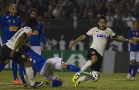 Durante a partida Corinthians x Cruzeiro, realizada esta noite no estádio do Caninde, válida pela 8ª rodada do Campeonato Brasileiro de 2014