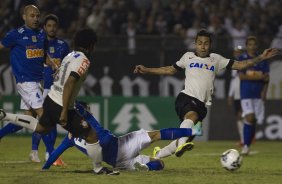 Durante a partida Corinthians x Cruzeiro, realizada esta noite no estádio do Caninde, válida pela 8ª rodada do Campeonato Brasileiro de 2014