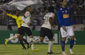 Durante a partida Corinthians x Cruzeiro, realizada esta noite no estádio do Caninde, válida pela 8ª rodada do Campeonato Brasileiro de 2014
