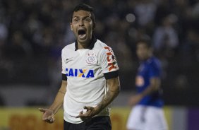 Durante a partida Corinthians x Cruzeiro, realizada esta noite no estádio do Caninde, válida pela 8ª rodada do Campeonato Brasileiro de 2014