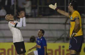 Durante a partida Corinthians x Cruzeiro, realizada esta noite no estádio do Caninde, válida pela 8ª rodada do Campeonato Brasileiro de 2014