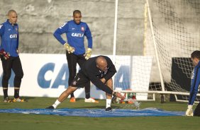 Durante o treino desta tarde no CT do Parque Ecolgico do Tiete, zona leste de So Paulo. O prximo jogo da equipe ser domingo, dia 01/06 na Arena Corinthians, vlido pela 9 rodada do Campeonato Brasileiro de 2014