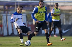 Durante o treino desta tarde no CT do Parque Ecolgico do Tiete, zona leste de So Paulo. O prximo jogo da equipe ser domingo, dia 01/06 na Arena Corinthians, vlido pela 9 rodada do Campeonato Brasileiro de 2014