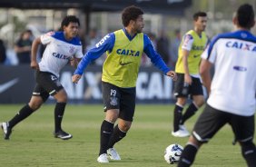 Durante o treino desta tarde no CT do Parque Ecolgico do Tiete, zona leste de So Paulo. O prximo jogo da equipe ser domingo, dia 01/06 na Arena Corinthians, vlido pela 9 rodada do Campeonato Brasileiro de 2014