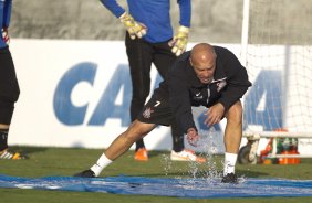 Durante o treino desta tarde no CT do Parque Ecolgico do Tiete, zona leste de So Paulo. O prximo jogo da equipe ser domingo, dia 01/06 na Arena Corinthians, vlido pela 9 rodada do Campeonato Brasileiro de 2014