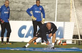 Durante o treino desta tarde no CT do Parque Ecolgico do Tiete, zona leste de So Paulo. O prximo jogo da equipe ser domingo, dia 01/06 na Arena Corinthians, vlido pela 9 rodada do Campeonato Brasileiro de 2014