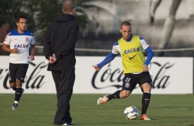 Durante o treino desta tarde no CT do Parque Ecolgico do Tiete, zona leste de So Paulo. O prximo jogo da equipe ser domingo, dia 01/06 na Arena Corinthians, vlido pela 9 rodada do Campeonato Brasileiro de 2014