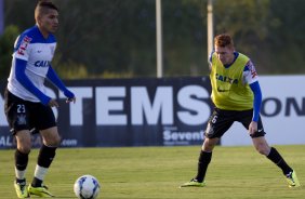 Durante o treino desta tarde no CT do Parque Ecolgico do Tiete, zona leste de So Paulo. O prximo jogo da equipe ser domingo, dia 01/06 na Arena Corinthians, vlido pela 9 rodada do Campeonato Brasileiro de 2014