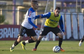 Durante o treino desta tarde no CT do Parque Ecolgico do Tiete, zona leste de So Paulo. O prximo jogo da equipe ser domingo, dia 01/06 na Arena Corinthians, vlido pela 9 rodada do Campeonato Brasileiro de 2014