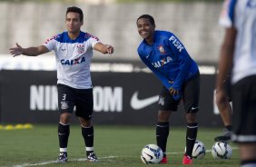 Durante o treino desta tarde no CT do Parque Ecolgico do Tiete, zona leste de So Paulo. O prximo jogo da equipe ser domingo, dia 01/06 na Arena Corinthians, vlido pela 9 rodada do Campeonato Brasileiro de 2014