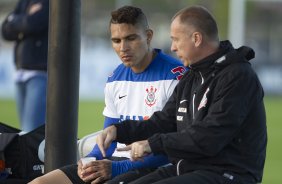 Durante o treino desta tarde no CT do Parque Ecolgico do Tiete, zona leste de So Paulo. O prximo jogo da equipe ser domingo, dia 01/06 na Arena Corinthians, vlido pela 9 rodada do Campeonato Brasileiro de 2014