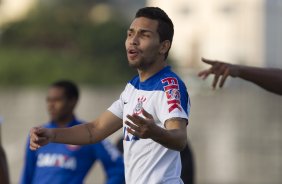 Durante o treino desta tarde no CT do Parque Ecolgico do Tiete, zona leste de So Paulo. O prximo jogo da equipe ser domingo, dia 01/06 na Arena Corinthians, vlido pela 9 rodada do Campeonato Brasileiro de 2014