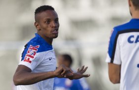 Durante o treino desta tarde no CT do Parque Ecolgico do Tiete, zona leste de So Paulo. O prximo jogo da equipe ser domingo, dia 01/06 na Arena Corinthians, vlido pela 9 rodada do Campeonato Brasileiro de 2014