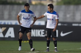 Durante o treino desta tarde no CT do Parque Ecolgico do Tiete, zona leste de So Paulo. O prximo jogo da equipe ser domingo, dia 01/06 na Arena Corinthians, vlido pela 9 rodada do Campeonato Brasileiro de 2014