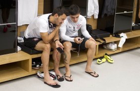 Nos vestirios antes da partida Corinthians x Botafogo, realizada esta tarde na Arena Corinthians, vlida pela 9 rodada do Campeonato Brasileiro de 2014