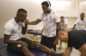 Nos vestirios antes da partida Corinthians x Botafogo, realizada esta tarde na Arena Corinthians, vlida pela 9 rodada do Campeonato Brasileiro de 2014